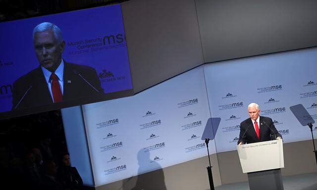 Mike Pence besuchte die Sicherheitskonferenz in München.