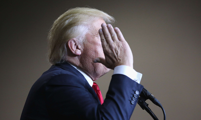 Der republikanische Kandidat, Donald Trump.