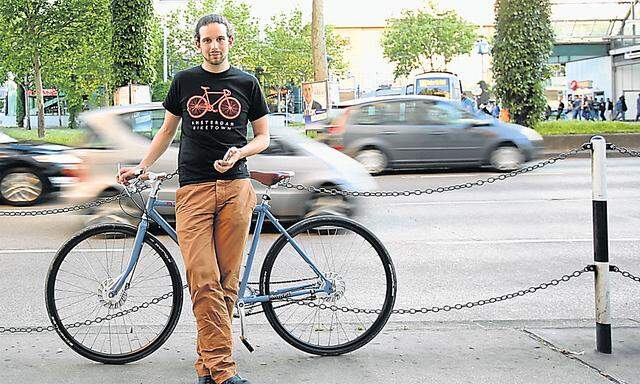 Daniel Kofler hat eine Navigations- App nur fürs Fahrrad entwickelt. 