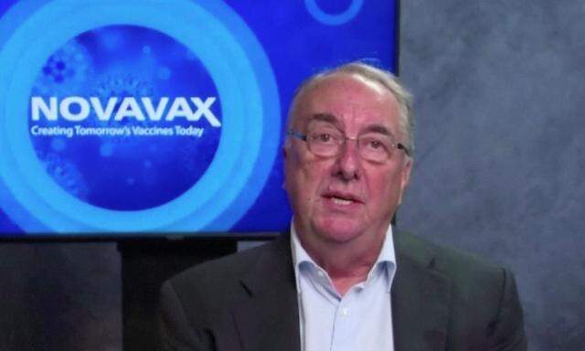Novavax CEO Erck speaks in this still image taken from an interview on Zoom