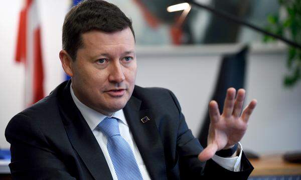 Archivbild: Martin Selmayr, Leiter der Vertretung der Europäischen Kommission in Österreich, bei einem „Presse“-Interview 2019.