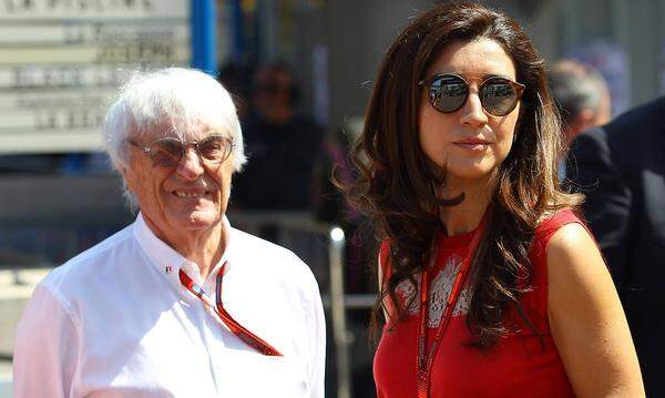 ''Ich würde versuchen, eine 18-jährige Freundin zu finden.'' Ecclestone auf die Frage, was er machen würde, wenn er noch mal 22 Jahre alt wäre.  Im Bild: mit Gattin Fabiana Flosi.