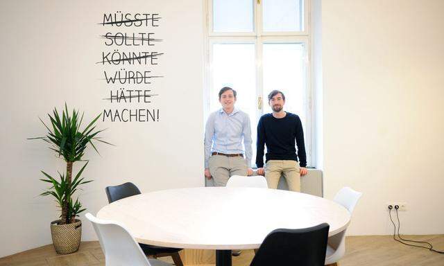 Jacob Wagner (li.) und Dominik Beron gründeten gemeinsam mit einem Freund ihr zweites Sozialunternehmen innerhalb eines Jahres.