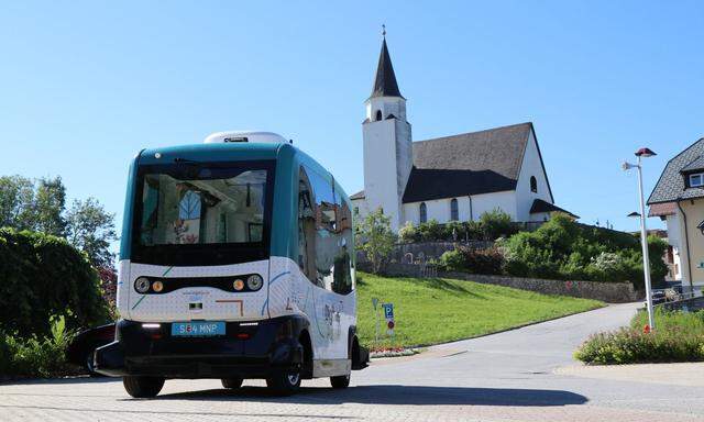 Der „Digibus“ auf Testfahrt.