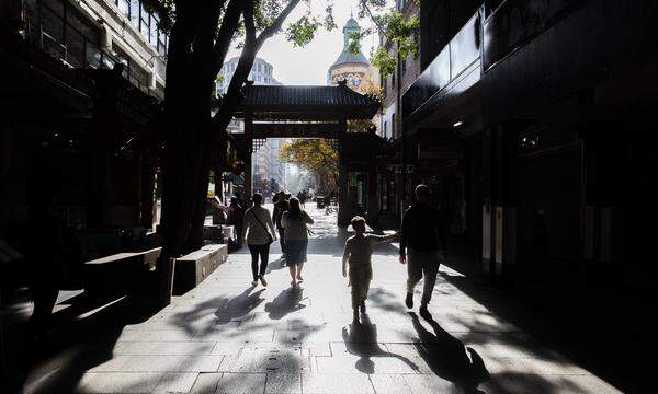 Straßenszene in Sydneys Chinatown. Nicht nur dort dürfte es dunkle Umtriebe des chinesischen Staates, seiner Agenten und Kollaborateure in Australien geben.