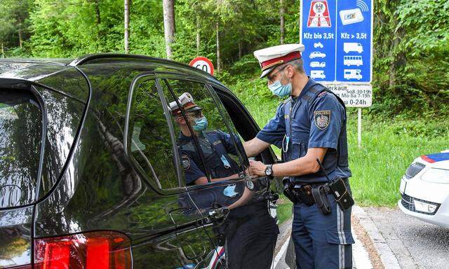 Polizeikontrolle in Vorarlberg (Symbolbild)
