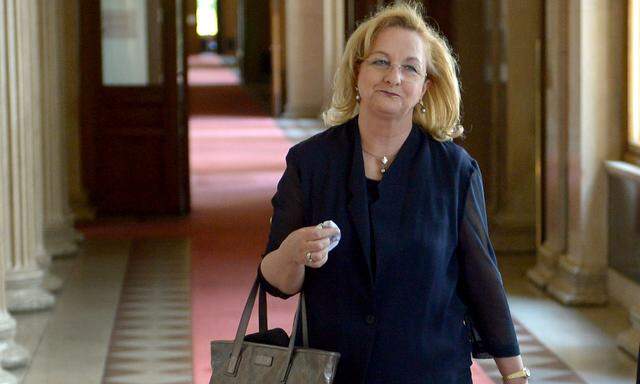 Ex-Finanz- und Innenministerin Maria Fekter verabschiedet sich aus dem Parlament. 
