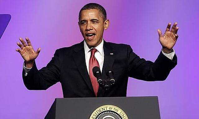 U.S. President Barack Obama speaks at the United Auto Workers conference in Washington