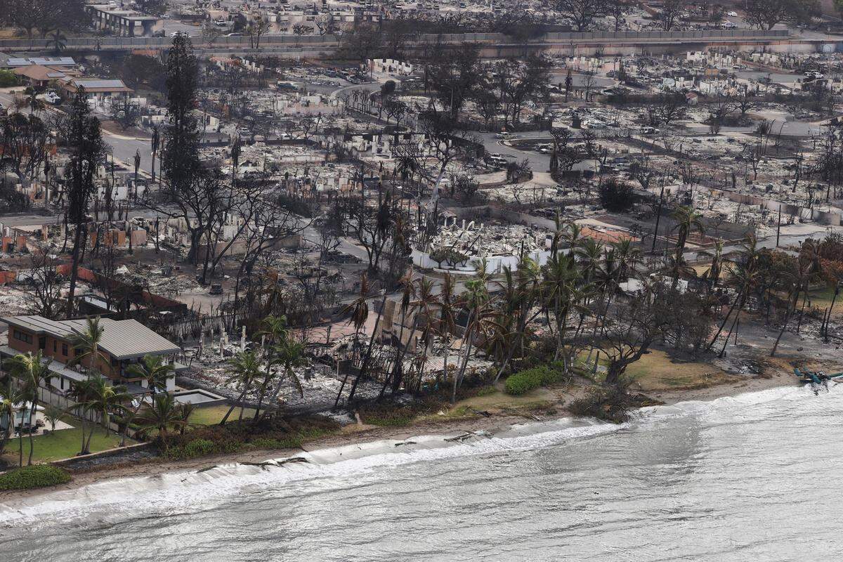 Bilder von den verheerenden Busch- und Waldbränden auf der Insel Maui im US-Bundesstaat Hawaii