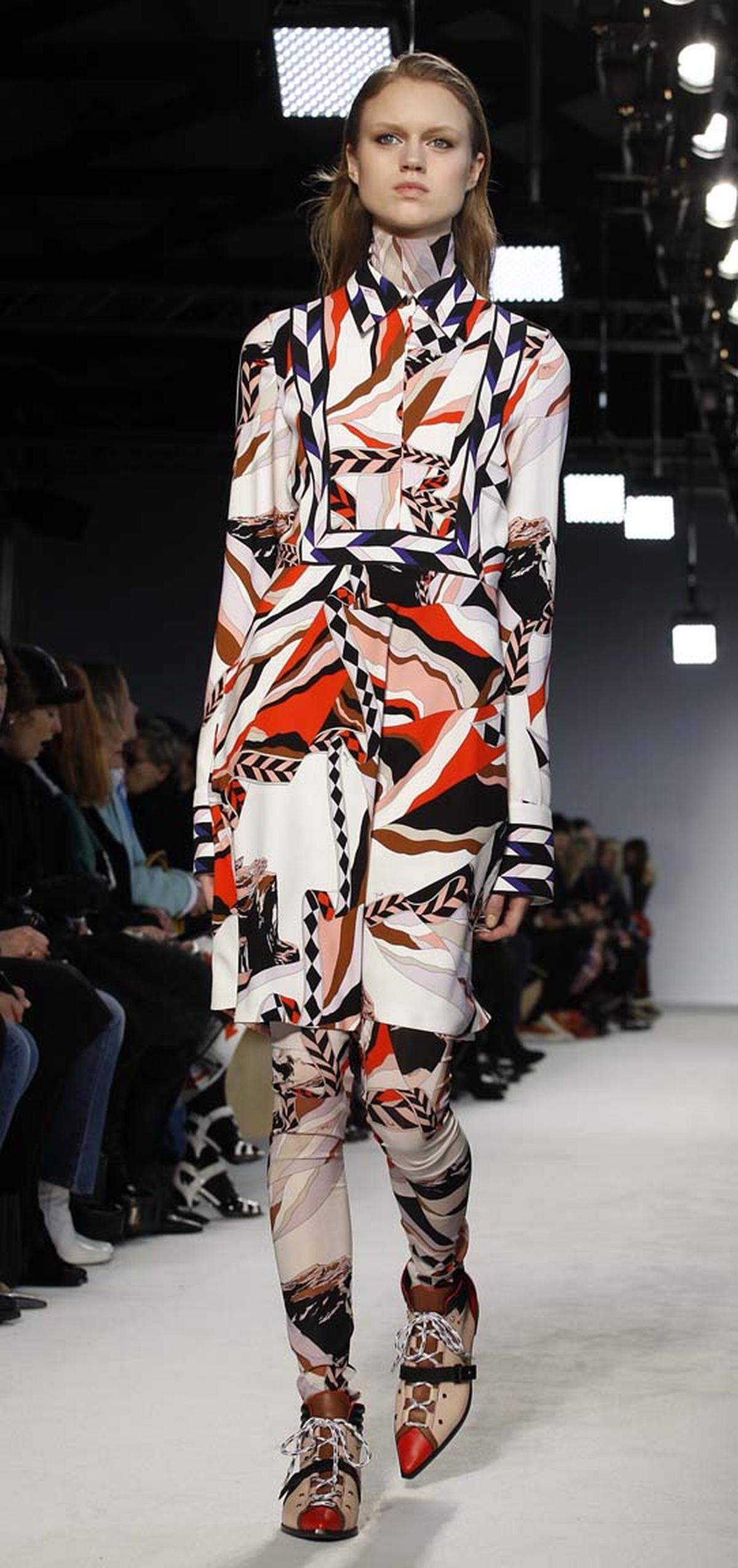 Der MSGM-Designer Massimo Giorgretti versuchte sich diesmal am typischen Pucci-Design.
