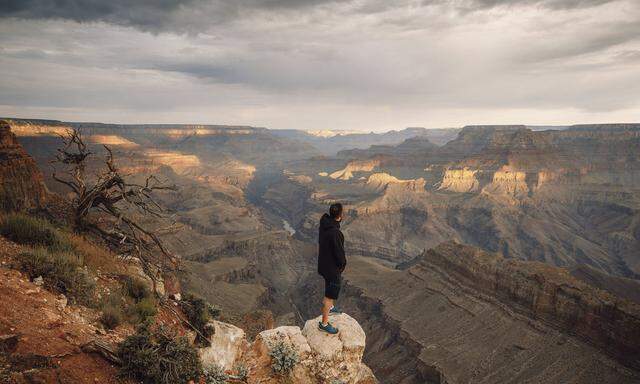 Der Blick auf den Grand Canyon. 