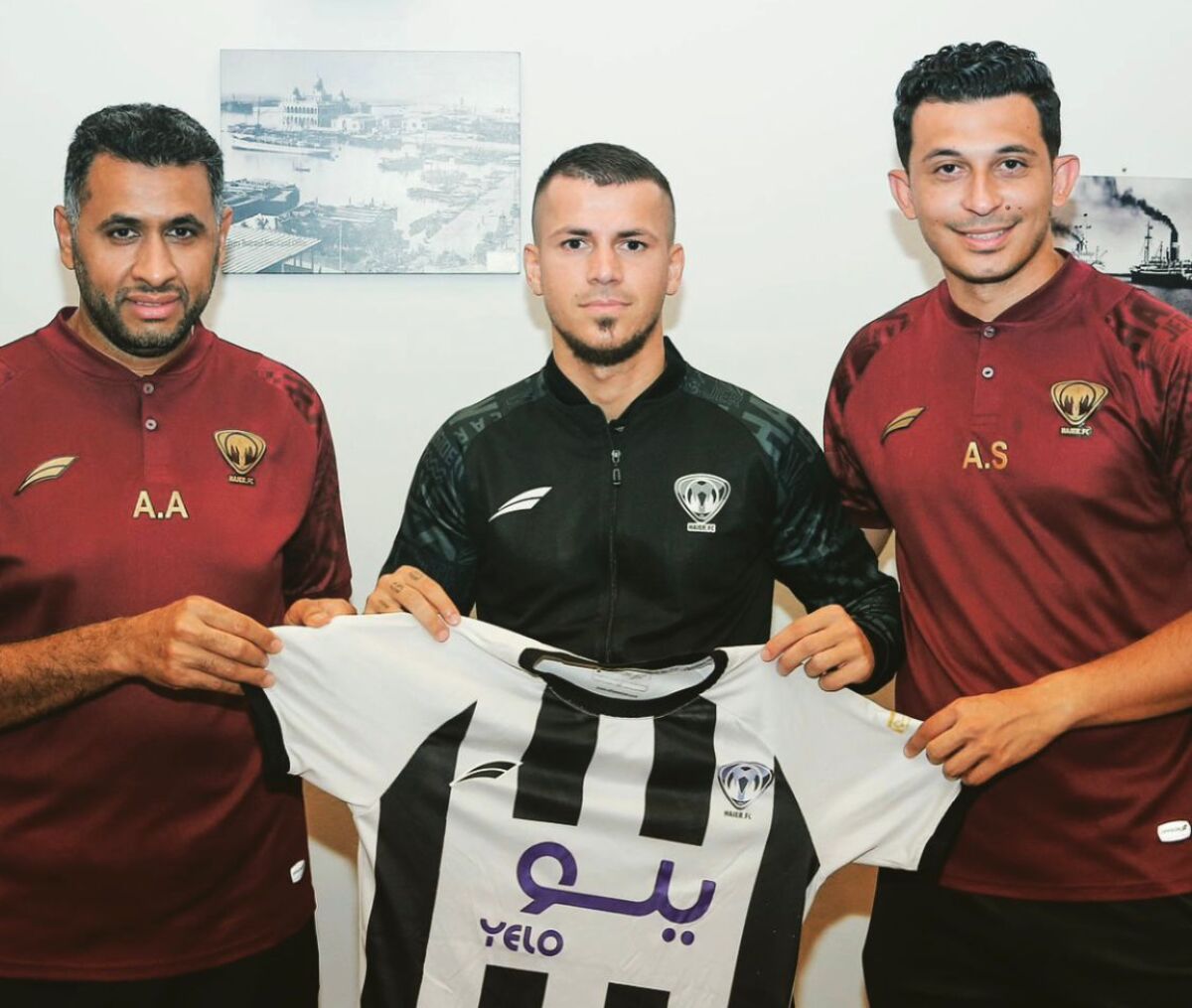 Welcome: Srdjan Spiridonovic bei Hajer FC.