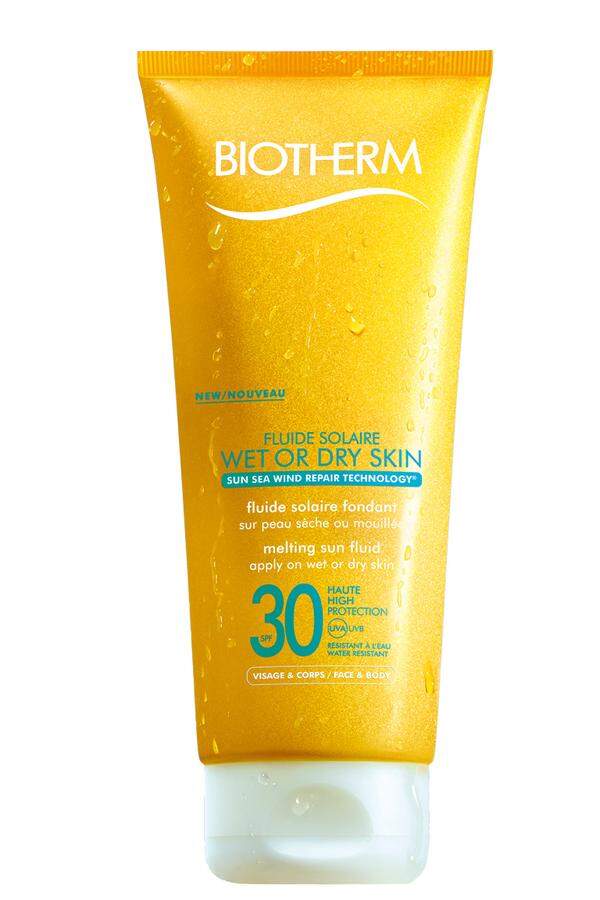 „Fluide Solaire“, SPF 30, 200ml, 21,95 Euro. 