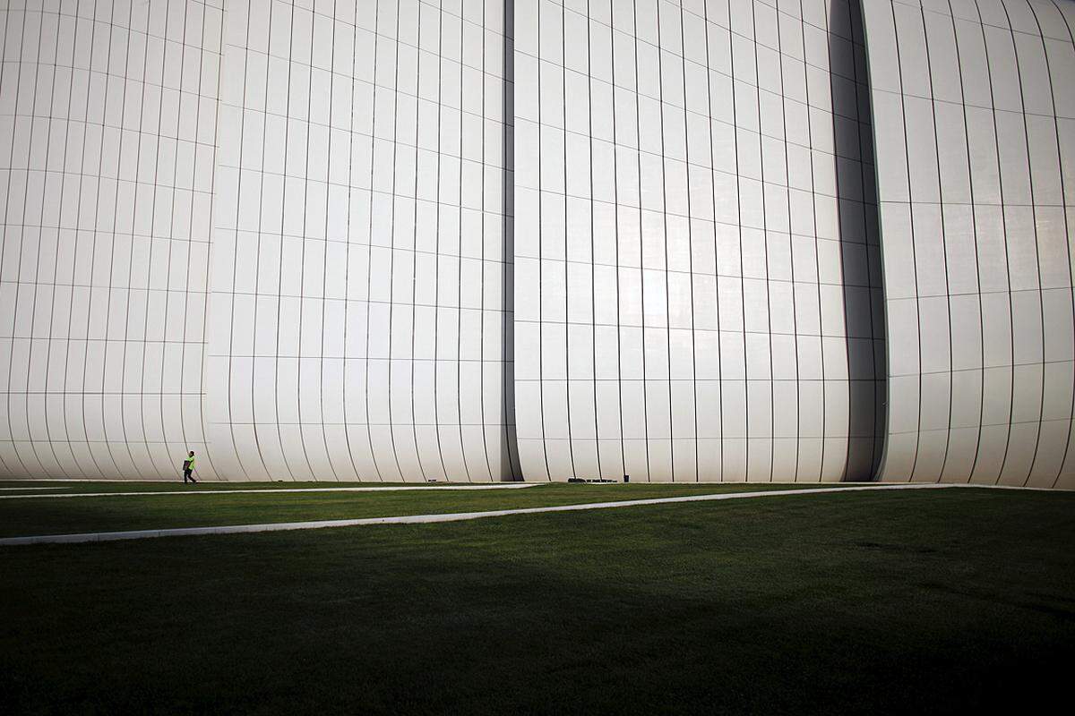 Das Heydar Aliyev Centre in Baku, Aserbaidschan.