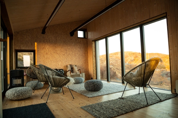 The holiday home in the Arctic Circle offers space for thoughts.