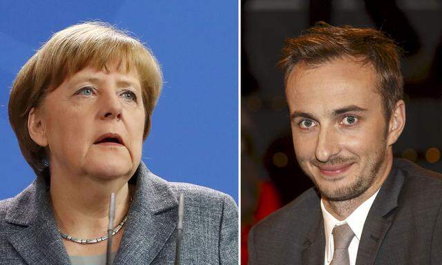 A combination of pictures shows German Chancellor Merkel and German comedian Boehmermann