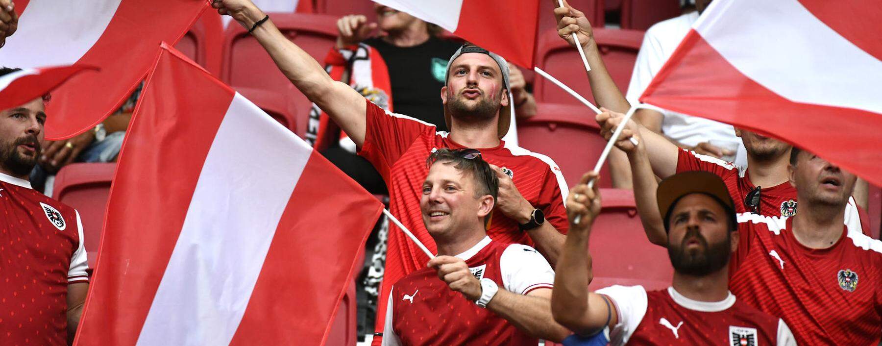Zarte EM-Stimmung ist bei den österreichischen Fans aufgekommen, eine nationale Massenbewegung wie 2016 aber noch nicht zu bemerken.