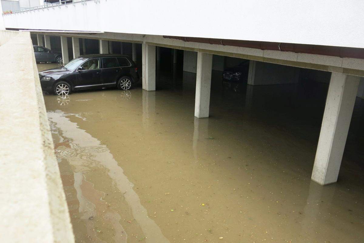 Überschwemmung im Raum Oberwart (Burgenland).