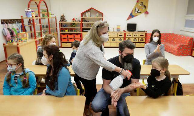 Elementary school re-opens as restrictions ease following the coronavirus disease (COVID-19) outbreak in Prague