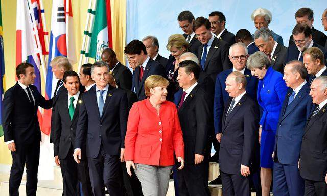 Staatschefs beim G20. 