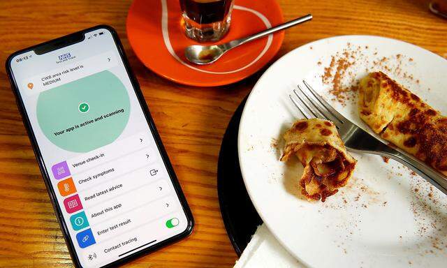 Viele britische Arbeitskräfte frühstücken dank Corona-Warn-App derzeit mehr oder weniger entspannt zuhause, sie sind in Quarantäne.