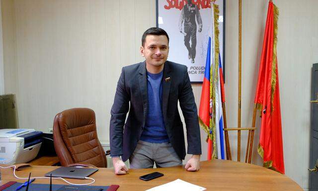Ilja Jaschin, oppositioneller Politiker der Bewegung „Solidarnost“