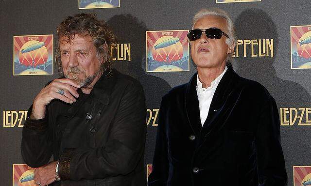 Led Zeppelin-Sänger Robert Plant und Gitarrist Jimmy Page.