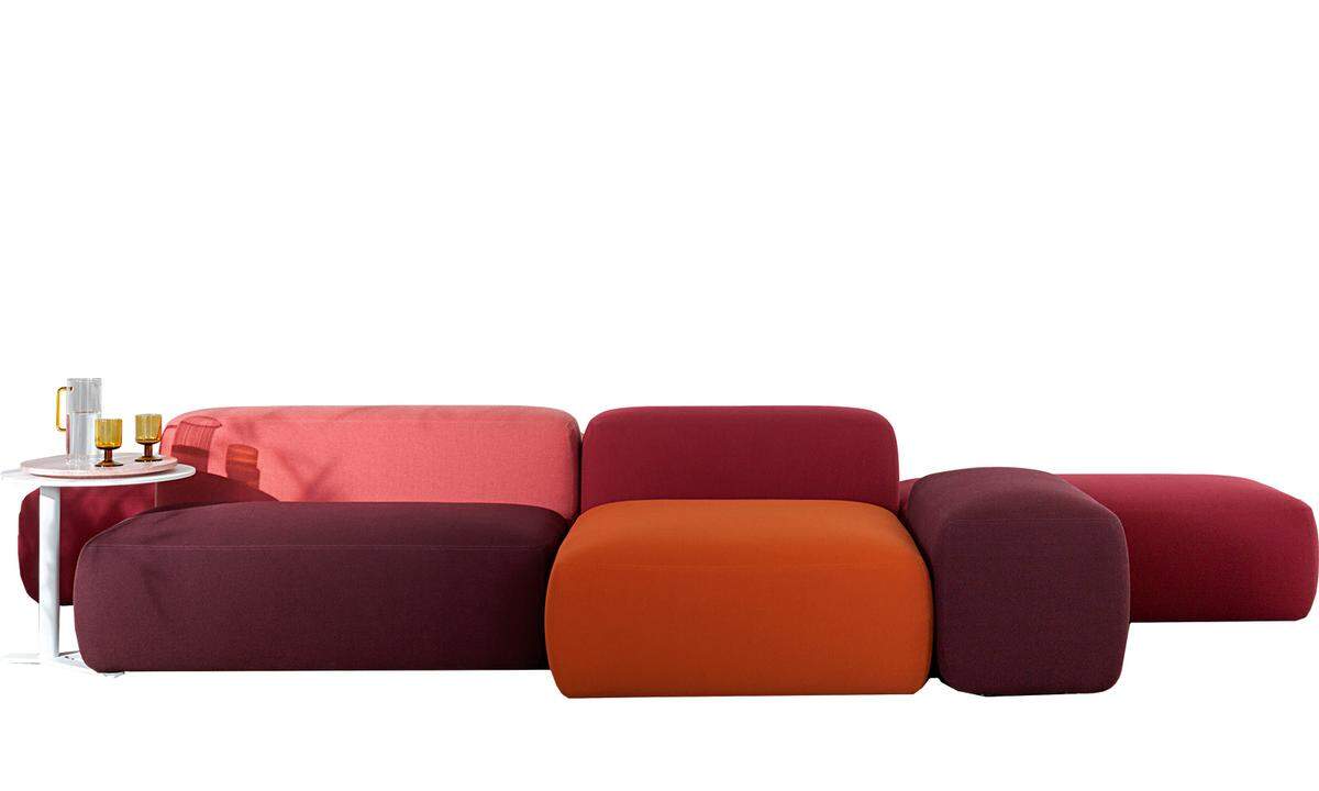 Spielplatz. „Sofa Plus“ von Lapalma, modular und outdoortauglich, Design Francesco Rota, Preis auf Anfrage, www.lapalma.it 