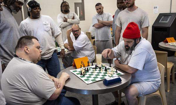Gefängnisstaatsmeisterschaft in der „Lansing Correctional Facility“ in Kansas. Neun US-Justizanstalten nahmen im April teil. 