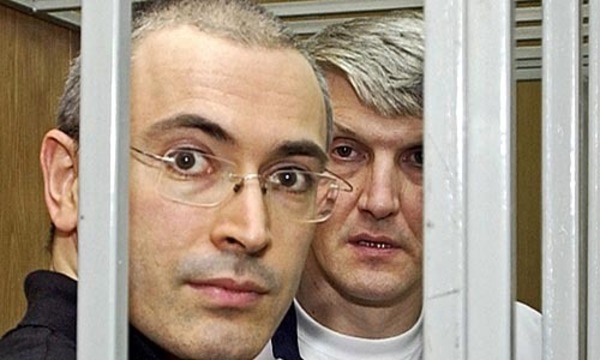 Michail Chodorkowski (li.) und Platon Lebedew.