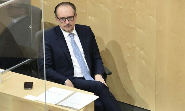 Bundeskanzler Alexander Schallenberg am Dienstag im Nationalrat.