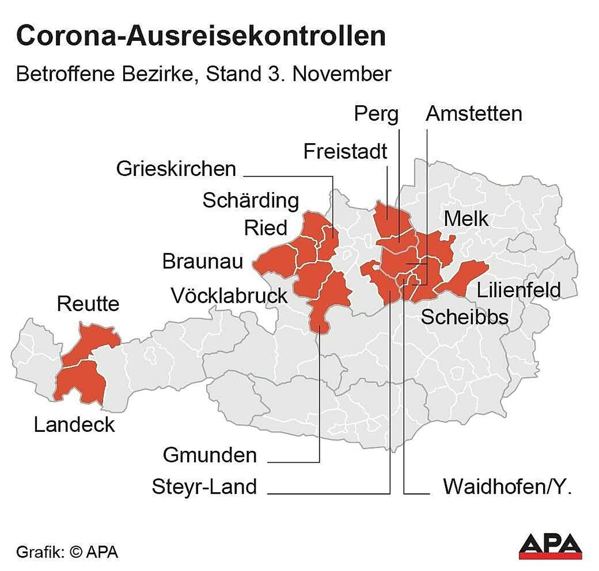 Corona-Ausreisekontrollen - aktualisiert