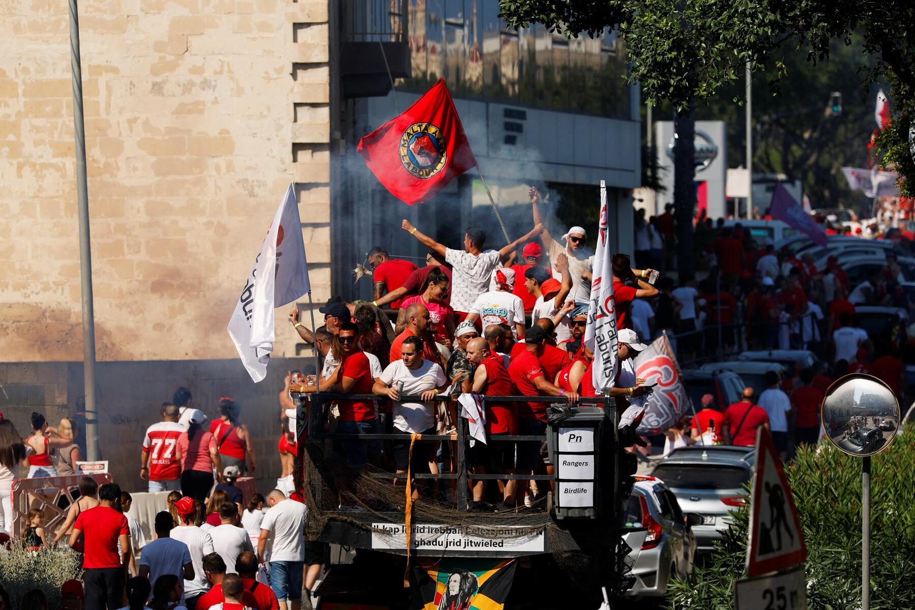 Regierende Labour Party feiert Wahlsieg in Malta