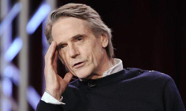 Actor Jeremy Irons takes part in a panel discussion for the show 'The Borgias' in Pasadena