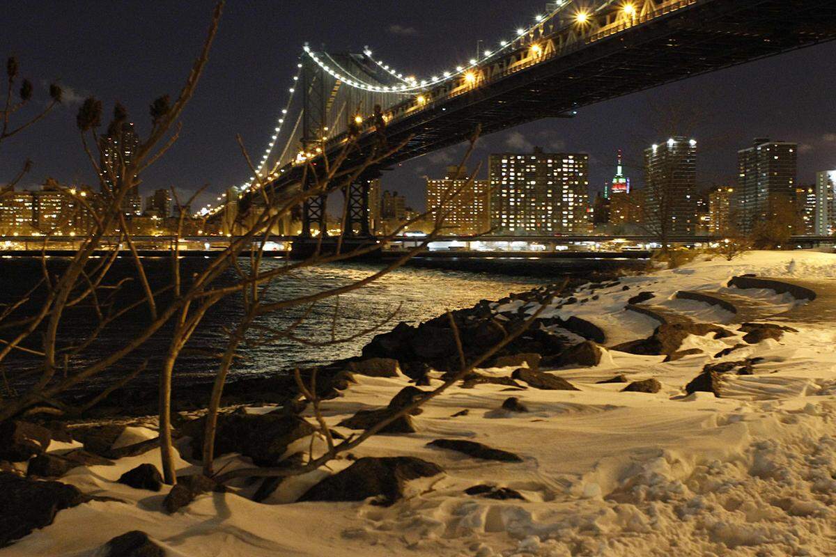 Im Bild: Ein Blick auf die Manhattan Bridge.