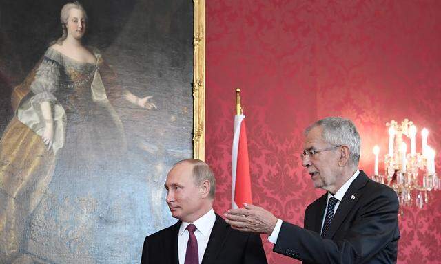 Vladimir Putin und Alexander van der Bellen. 