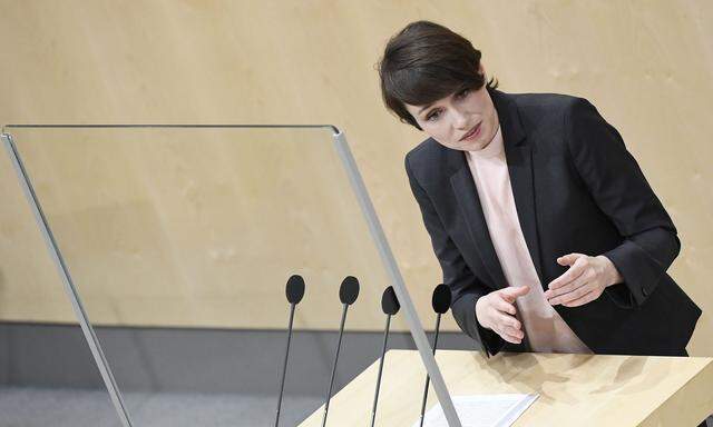 Grünen-Klubobfrau Sigrid Maurer kritisiert die Opposition