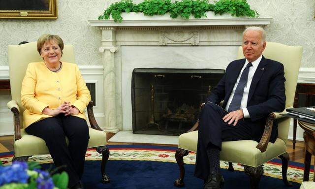 Angela Merkel wurde von Joe Biden im Weißen Haus empfangen