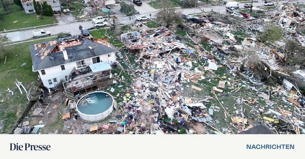 Severe damage after several hurricanes in the United States