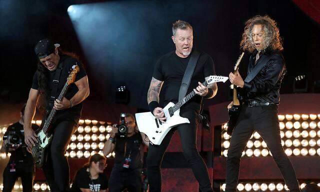 Metallica beim Global Citizen Festival in New York.