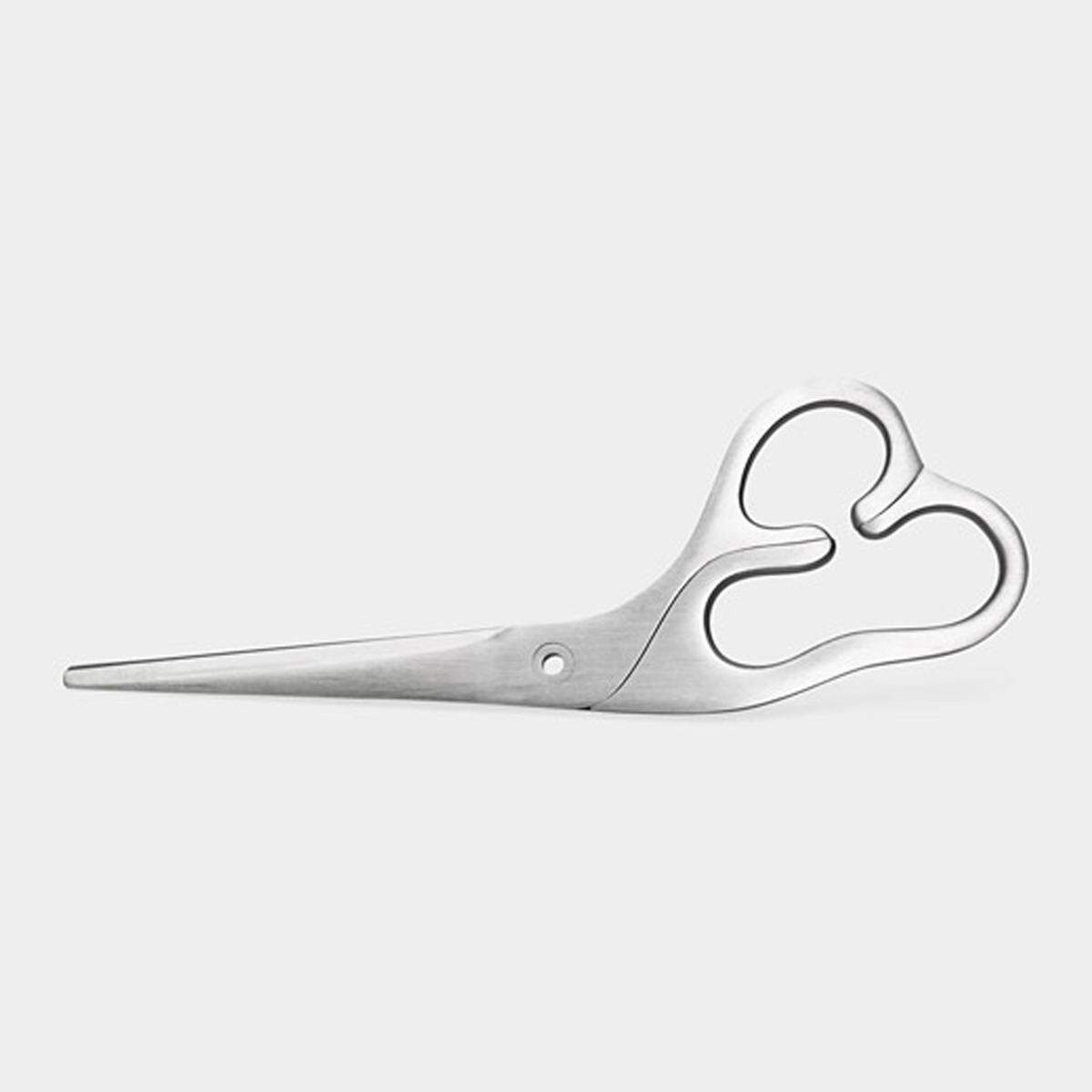 Die von Karim Rashid designte "Sculptural Scissor" ist für Linkshänder geeignet. Erhältlich ist die aus japanischem Stahl gefertigte Schere im MOMA New York.