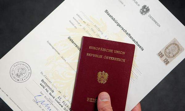 Österreichischer Staatsbürgerschaftsnachweis und Österreichischer Reisepass