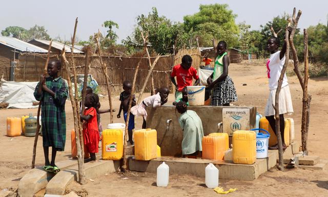 Flüchtlingscamp nahe Juba im Südsudan. 