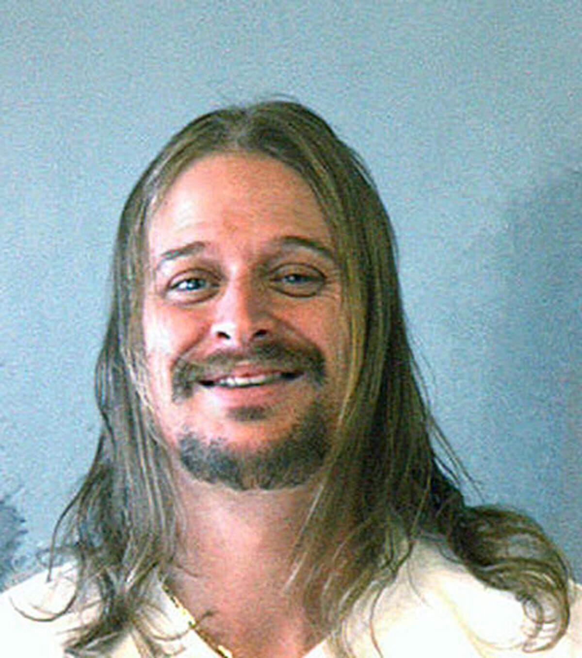 Ein Porträt von Robert James Ritchie vulgo Kid Rock nachdem er am 21. Oktober 2007 wegen einer Schlägerei in einer Waffel-Bäckerei verhaftet worden ist.