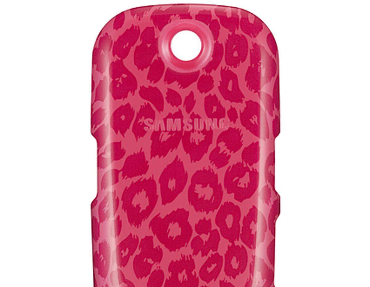 dem gewöhnungsbedürftigen Leoparden-Muster in Pink.