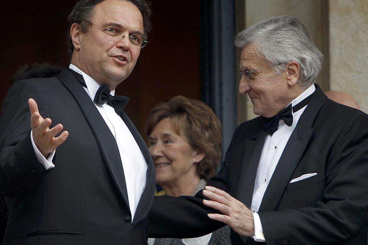 Im Bild: Hans-Peter Friedrich, Bundesminister für Inneres, mit dem Präsidenten der Europäischen Zentralbank (EZB) Jean-Claude Trichet.