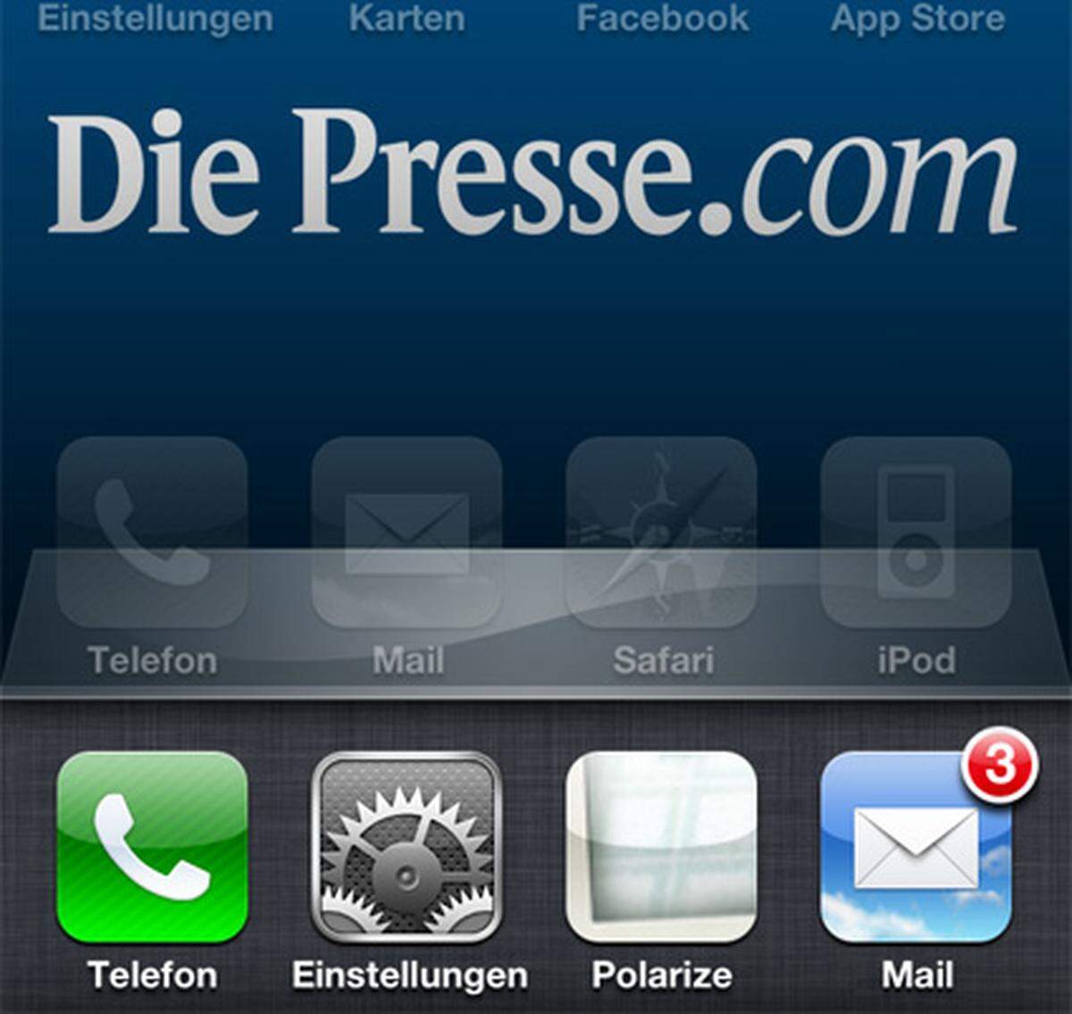 In Sachen Geschwindigkeit kann das iPhone 4 aber klar auftrumpfen. Ob Websites oder Apps, sie alle laden um ein paar Sekunden schneller als auf dem Vorgängermodell. Das liegt am neuen A4-Prozessor mit 1 GHz, der schon im iPad eingesetzt wird. Das iPhone 3GS kann nur 600 MHz vorweisen. Dank der verbesserten Hardware ist Multitasking auf dem iPhone 4 noch flotter. Diese Funktion wurde von uns bereits ausführlich im Test von iOS 4 besprochen.