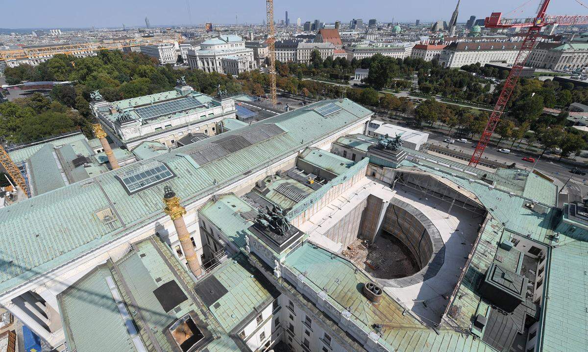 Herzstück der Umbauarbeiten ist die Neugestaltung des Nationalratssitzungssaals.