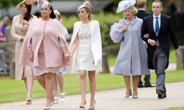 Schaulaufen inklusive Hutparade bei der Hochzeit von Pippa Middleton. 