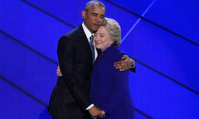 Obama und Clinton im Juli 2016 in Philadelphia.